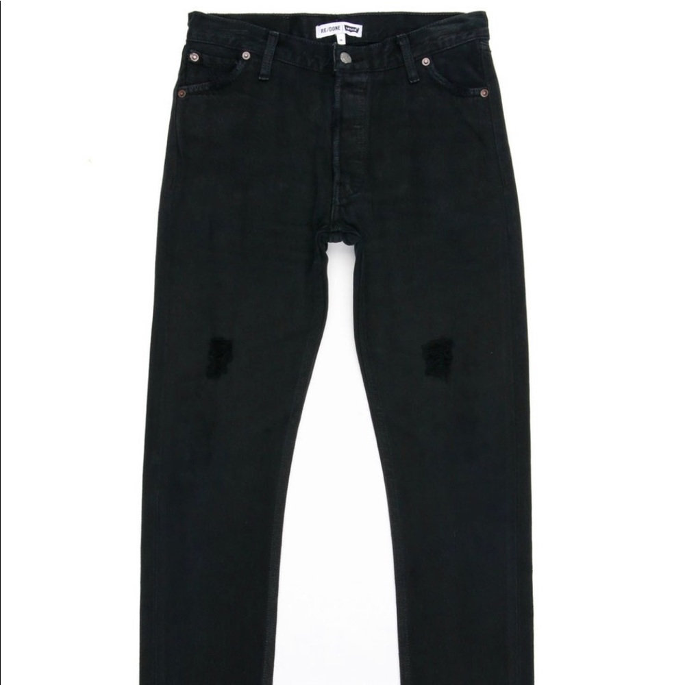 RE/DONE Black Straight Skinny No. 26SSB178803